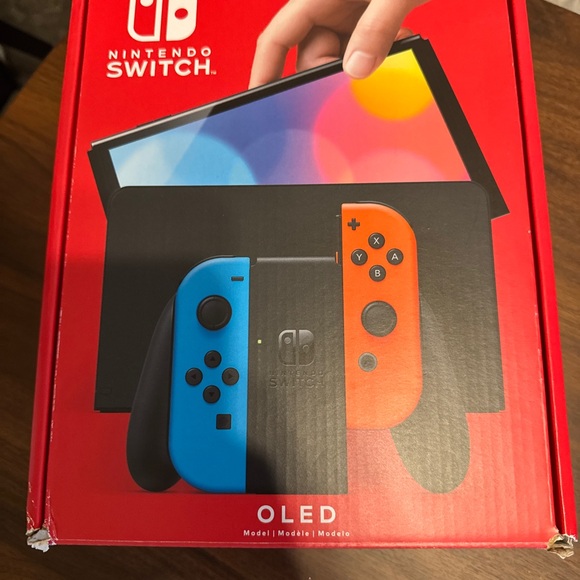 Nintendo Switch OLED - Vibrant Blue and Orange